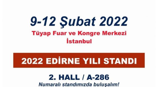 EMİTT fuarında Edirne yılı standı
