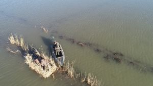 Gala Gölü'nde drone destekli denetim