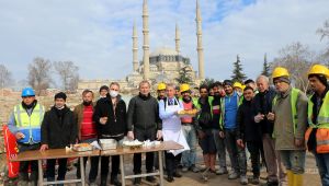 İşçilere lokma ikramı