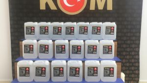 125 litre etil alkol ele geçirildi