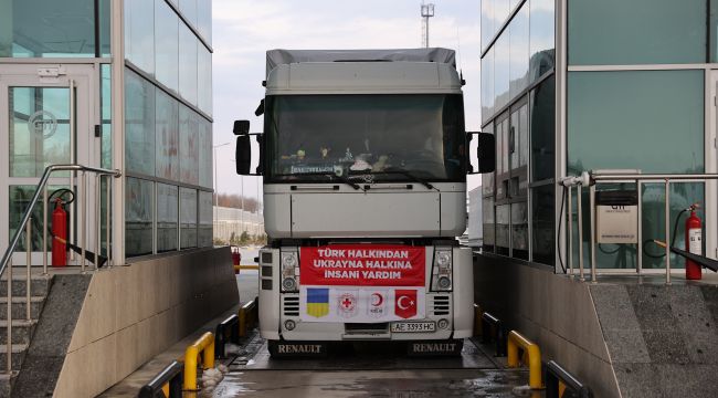 3 tırlık Ukrayna'ya yardım konvoyu yola çıktı