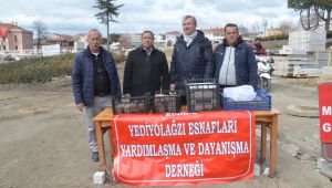 Edirneli esnaflardan helva ikramı