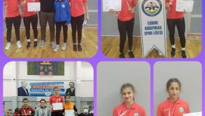 Edirneli öğrenciler dereceye girdi