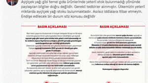 'Gıda ürünlerinde stok sıkıntısı yok'