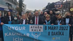 İYİ Parti’den Uygur kadınları için sesiz eylem