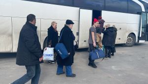 Savaş mağdurlarının gelişleri sürüyor