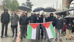 Edirne’de İsrail güvenlik güçleri kınandı