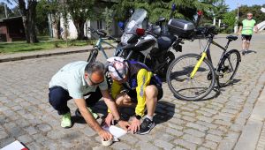 Edirne Maratonu'nun parkur ölçümü yapıldı
