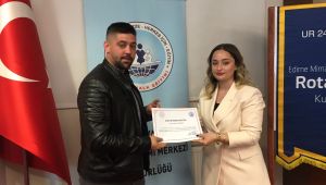 Kursu tamamlayanlar sertifikalarını aldı