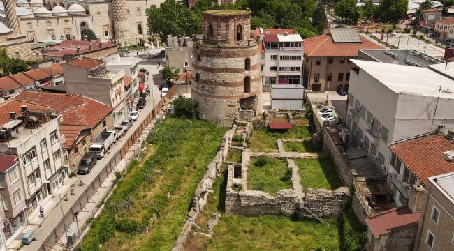 Edirne Makedon Kulesi'nden panoramik görünecek