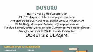 Motokros şampiyonasına ücretsiz ulaşım