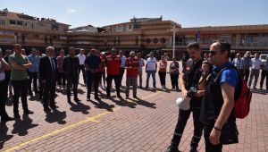 Belediyede deprem tatbikatı