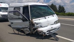 Trafik kazasında 1 kişi yaralandı