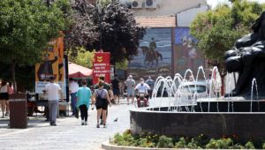 Edirne’de sıcak hava etkili oldu