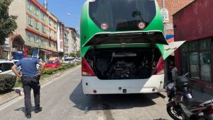 Otobüsün motor kısmına saklanan düzensiz göçmenler yakalandı