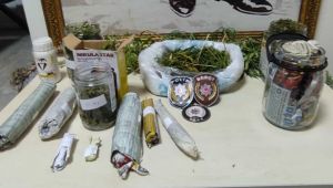 3 kilo 178 gram esrar ele geçirildi