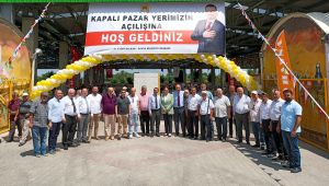 Açılan Pazar Yeri’nin çatısı elektrik üretecek