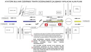 Atatürk Bulvarı trafiğe kapanacak