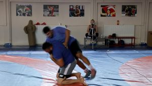 Başpehlivanlar yetenek sınavında ter döktü