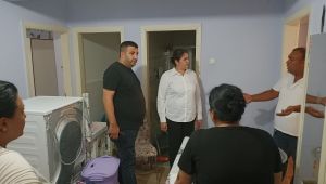 İba’dan sağanakta evi zarar görenlere ziyaret