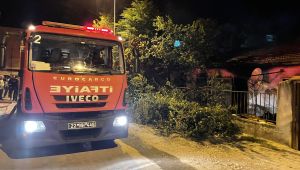 Evde çıkan yangın hasara neden oldu