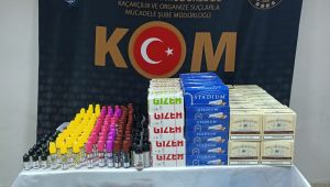 Kaçak tütün bulunduran şüpheliye gözaltı
