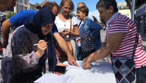 Millet bahçesinin iptali için imza kampanyası