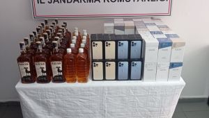 Otobüste kaçak eşyalar Jandarma’ya takıldı