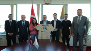 Roket takımından Rektör Tabakoğlu’na ziyaret