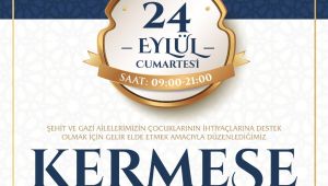 Şehit ve gazi çocuklarının yararına kermes düzenlenecek