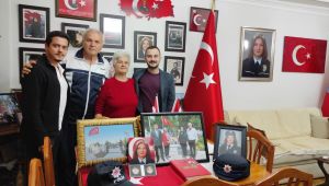 Dernek üyelerinden gazi ve şehit ailesine ziyaret