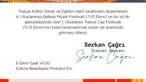 Uluslararası Trakya Caz Festivali düzenlenecek