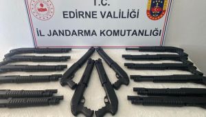 16 pompalı tüfek ele geçirildi