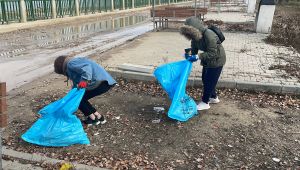 Çevre gönüllüleri Meriç Nehri kenarını temizledi