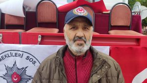 Emekli polislerin geçit töreni mutluluğu