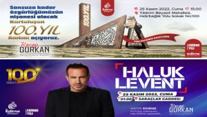 Haluk Levent 25 Kasım’da Edirne’de