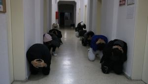 KYK yurtlarında deprem tatbikatı yapıldı