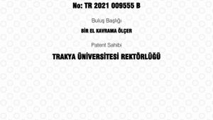 Öğretim üyelerinin buluşu patent aldı