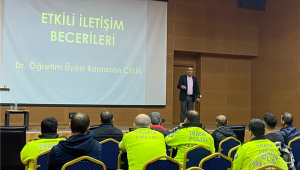 Polislere iletişim semineri verildi