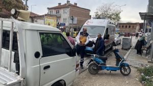 Trafik kazasında bisiklet sürücüsü yaralandı