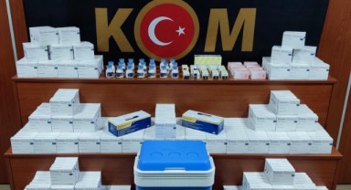 Ambulansta 6 bin 360 kaçak ilaç ele geçirildi