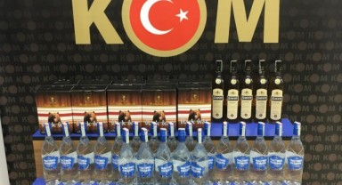 Gümrük kaçağı içki ele geçirildi