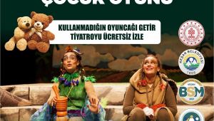 Oyuncak getirene ücretsiz tiyatro etkinliği