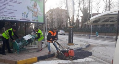 Kaldırımlar engellilerin kullanımına hazır