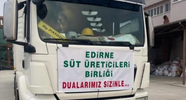 Deprem bölgesindeki üreticilere tır dolusu yem