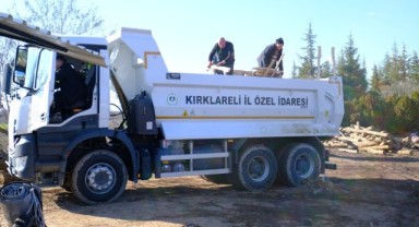 Orman köylüleri deprem bölgesine yakacak odun gönderdi