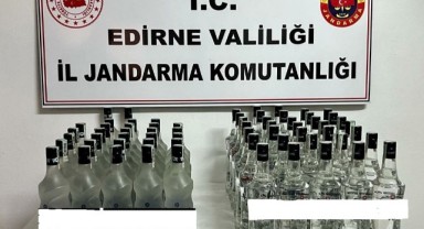 65 şişe kaçak içki ele geçirildi