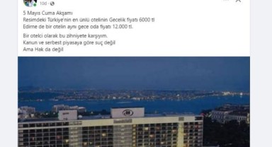 'Otelci olarak bu zihniyete karşıyım'