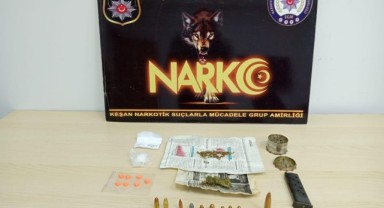 Uyuşturucuyla yakalanan zanlıya gözaltı
