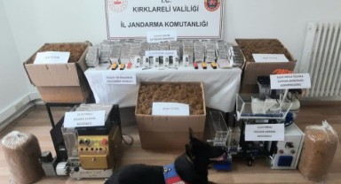 142 kiloluk tütün ele geçirildi